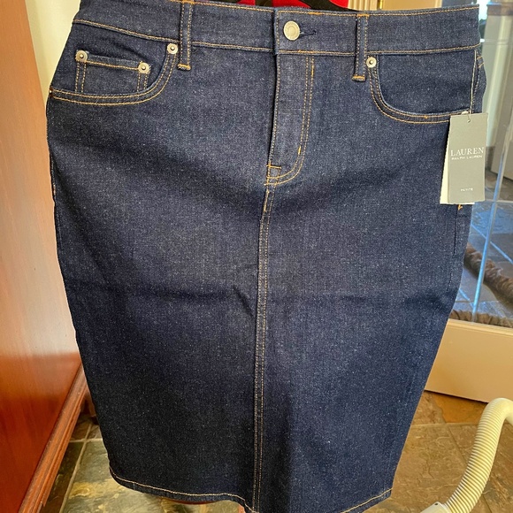 RALPH LAUREN DENIM SKIRT - Picture 1 of 3